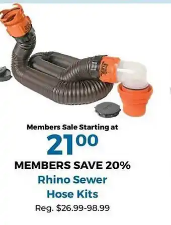 Camping World Rhino sewer hose kits offer