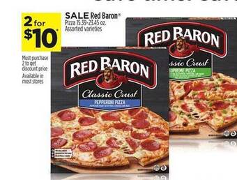 Dollar General Red baron pizza offer