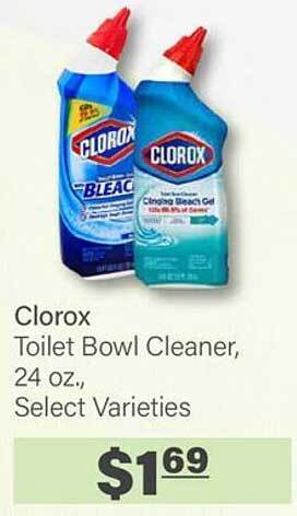 Commissary Clorox toilet bowl cleaner offer
