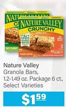 Commissary Nature valley granola bars offer