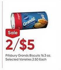 Stater Bros Pillsbury grands biscuits offer