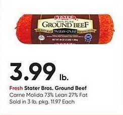 Stater Bros Stater bros, ground beef offer