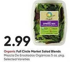 Stater Bros Full circle market salad blends offer