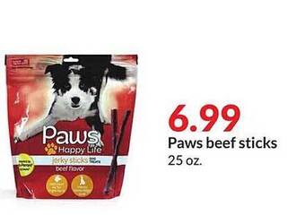 Hy-Vee Paws beef sticks offer