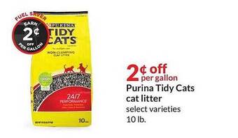 Hy-Vee Purina tidy cats cat litter offer