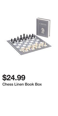 TJ Maxx Chess linen book box offer