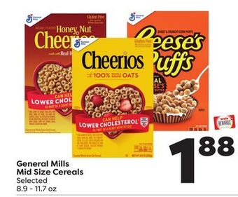 Weis Markets General mills mid size cereals offer