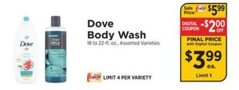 ShopRite Body wash offer