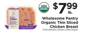 ShopRite Organic thin sliced chicken breast offer