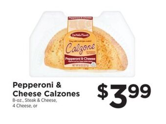 ShopRite Pepperoni & cheese calzones offer