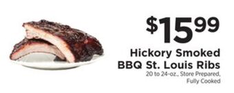 ShopRite Hickory smoked bbq st. louis ribs offer
