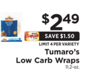 ShopRite Low carb wraps offer