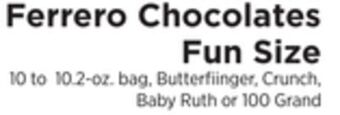 ShopRite Chocolates fun size offer