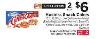 ShopRite Snack cakes offer