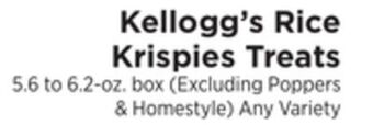 ShopRite Rice krispies treats offer