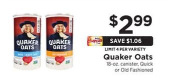 ShopRite Oats offer