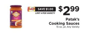 ShopRite Cooking sauces offer
