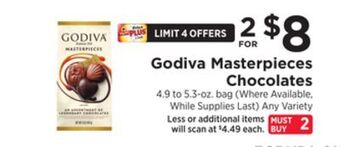 ShopRite Masterpieces chocolates offer