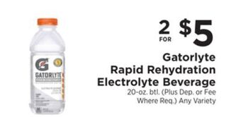 ShopRite Rapid rehydration electrolyte beverage offer