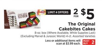 ShopRite The original cakebites cakes offer