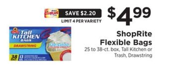 ShopRite Flexible bags offer