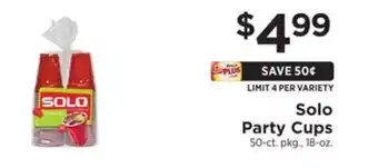 ShopRite Party cups offer
