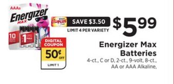 ShopRite Max batteries offer