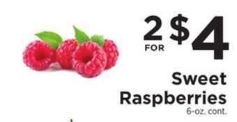 ShopRite Sweet raspberries offer