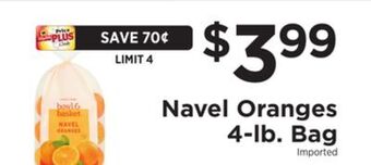 ShopRite Navel oranges 4-lb. bag offer