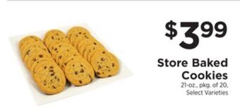 ShopRite Store baked cookies offer