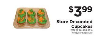 ShopRite Store decorated cupcakes offer