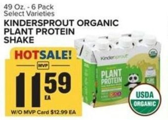 Food Lion Kindersprout Organic Plant Protein Shake offer