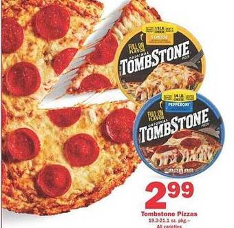 Schnucks Tombstone pizzas offer
