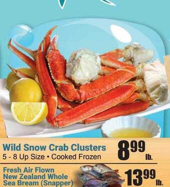 Times Supermarkets Wild snow crab clusters offer