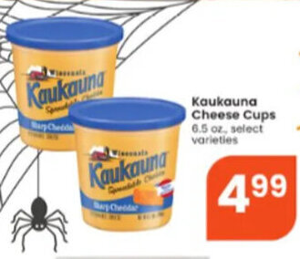 Albertsons Kaukauna Cheese Cups offer
