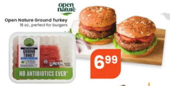 Albertsons Open Nature Ground Turkey 16 Oz. offer