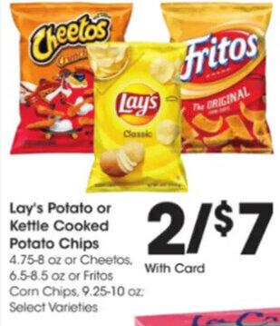 Kroger Lay's Potato or Kettle Cooked Potato Chips offer