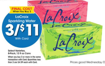 Kroger LaCroix Sparkling Water offer