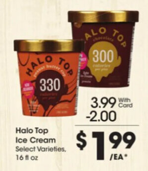 Kroger Halo Top Ice Cream offer