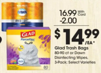Kroger Glad Trash Bags offer
