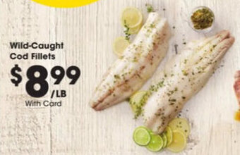 Kroger Wild-Caught Cod Fillets offer