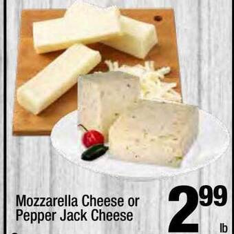 Super King Markets Mozzarella cheese or pepper jack cheese offer