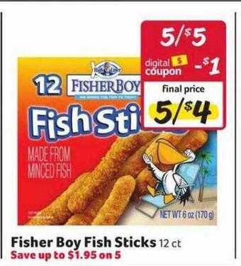 Weis Markets Fisher boy fish sticks offer
