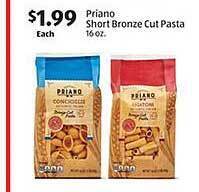 Aldi Priano short bronze cut pasta offer