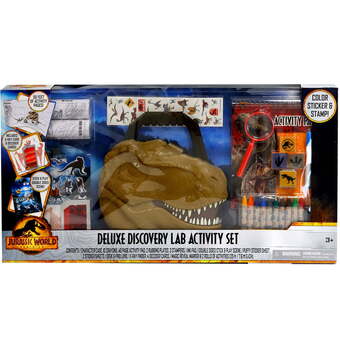 Walmart Jurassic world deluxe discovery lab activity value box set, for child ages 5+ offer