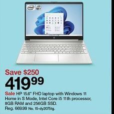 Target Hp 15'6 fhd laptop offer