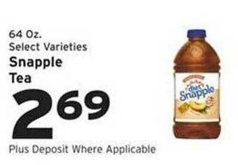 Weis Markets Snapple tea offer