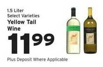 Weis Markets Yellow tail wine offer