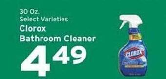 Weis Markets Clorox bathroom cleaner offer