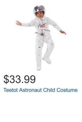 Costco Teetot astronaut child costume offer